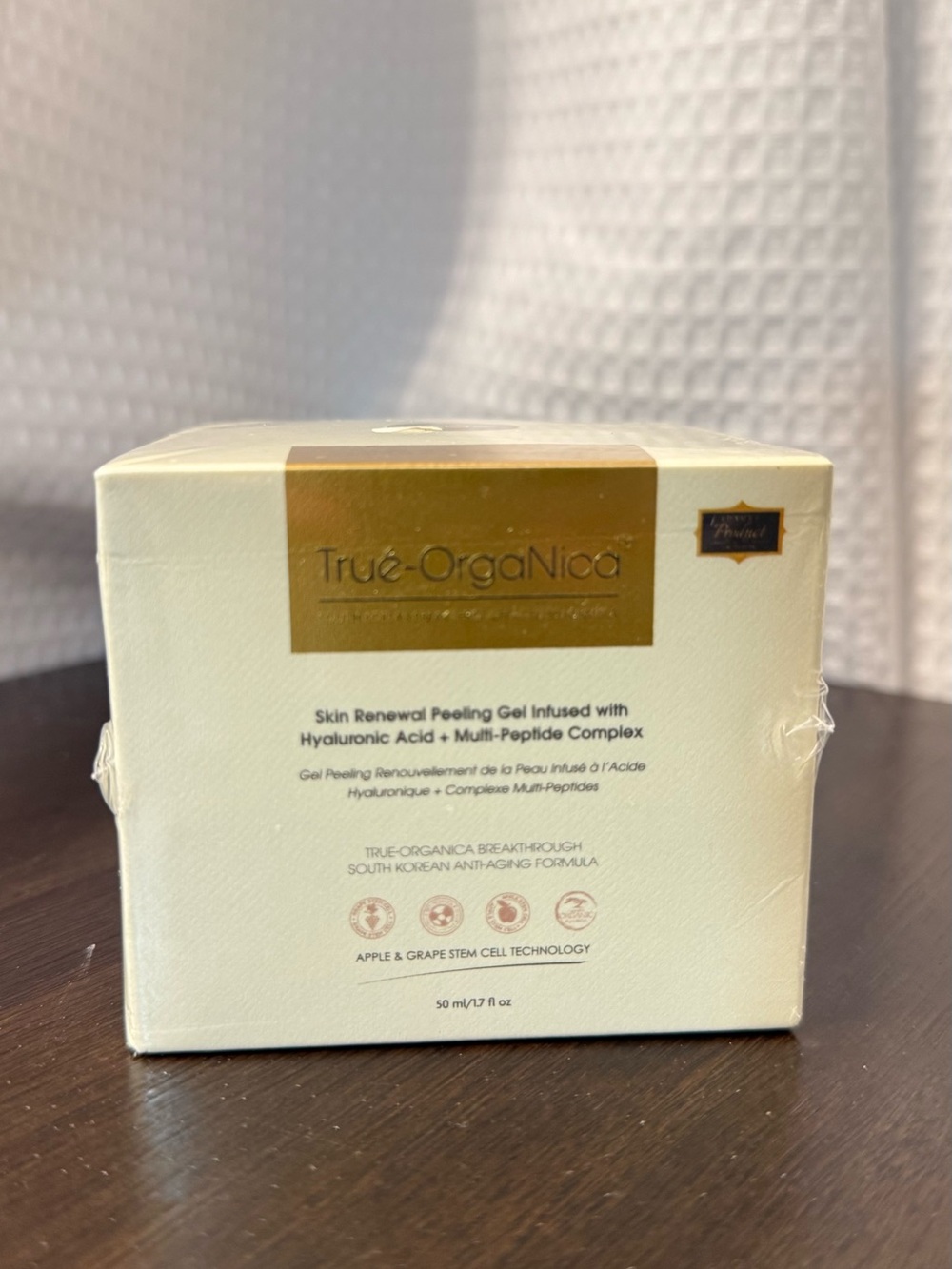 True-Organica Skin Renewal Peeling Gel | Hyaluronic Acid + Peptides | New Sealed